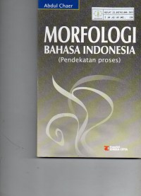 Image of Morfologi Bahasa Indonesia